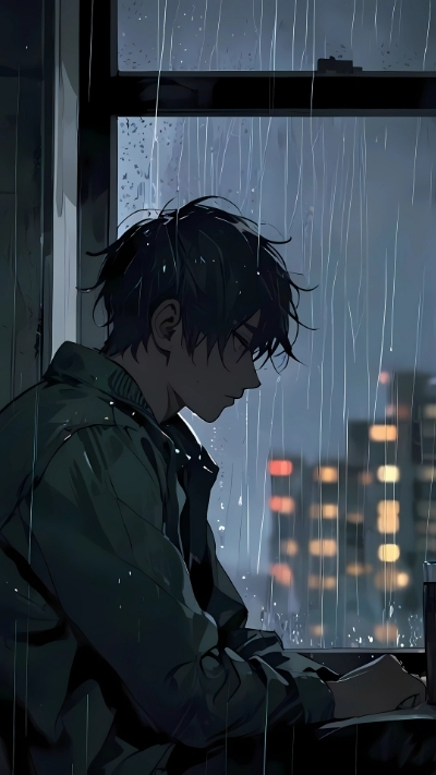 Ảnh anime nam buồn lãng mạn