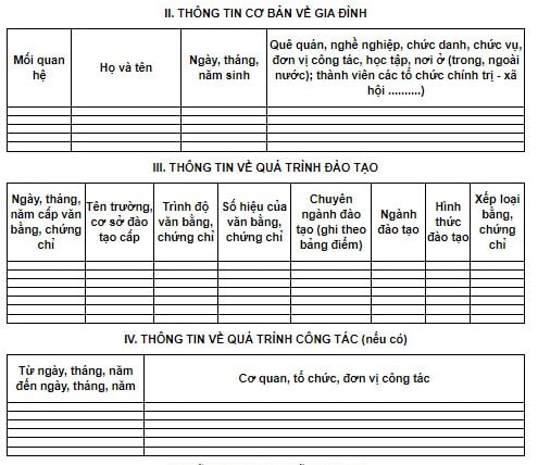 Hướng dẫn điền mẫu phiếu dự tuyển viên chức năm 2023