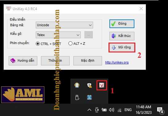 Sửa lỗi không gõ được Tiếng Việt có dấu trong HTKK