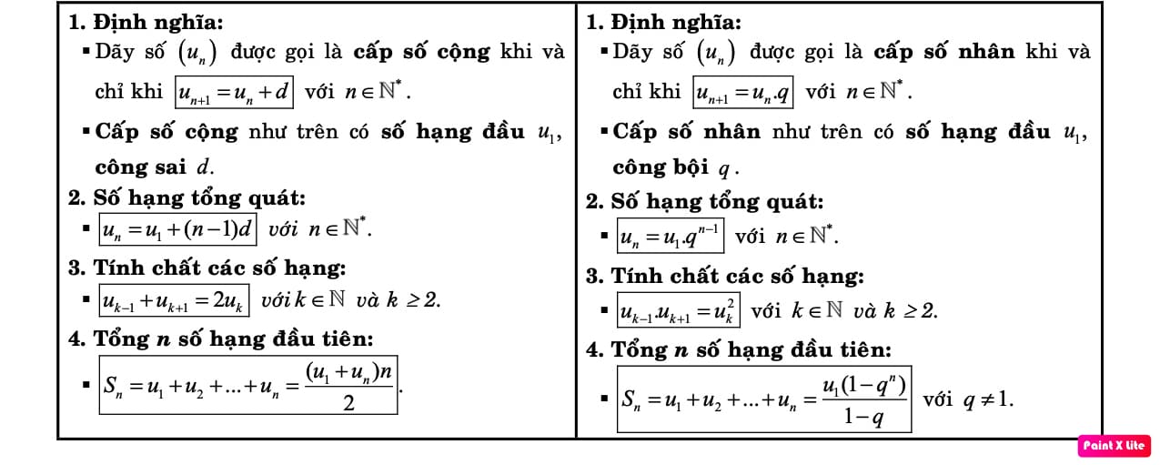 Cấp số Cộng - cấp số Nhân