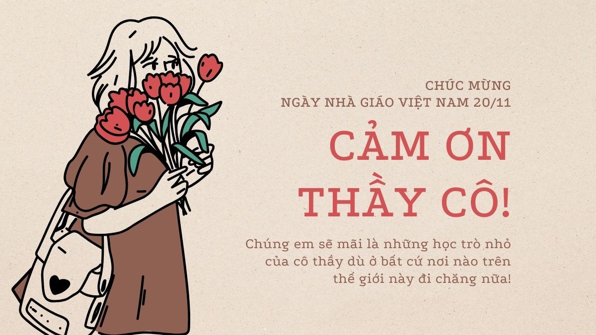 Lời ngỏ báo tường 20/11 ngắn và ý nghĩa