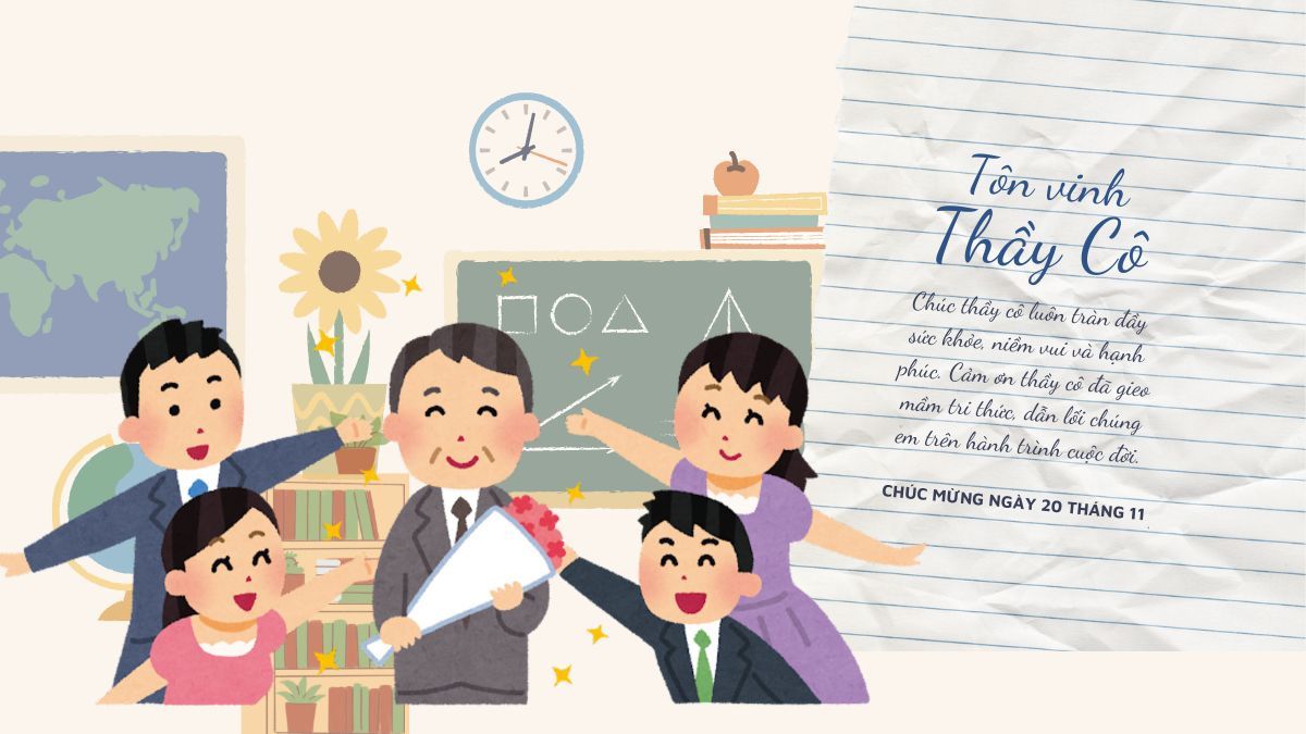 Lời ngỏ 20/11 ngắn gọn ý nghĩa chủ đề chắp cánh ước mơ