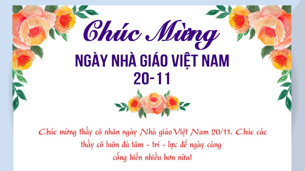 lời ngỏ 20/11