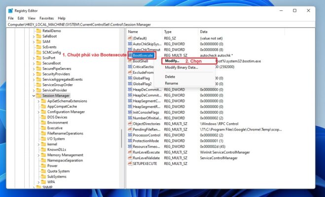 tat check disk bang registry editor