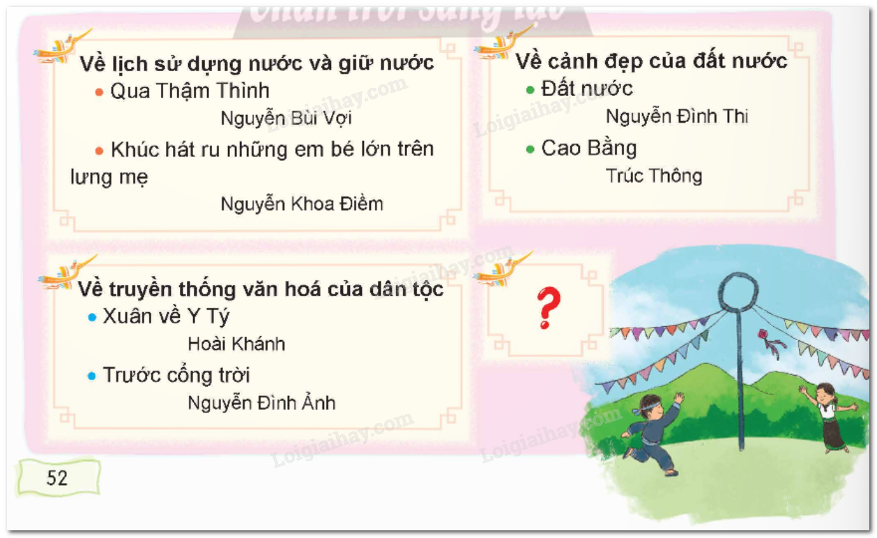 Bài 3: Ngàn lời sử xanh trang 51 SGK Tiếng Việt lớp 5 tập 2 Chân trời sáng tạo</>