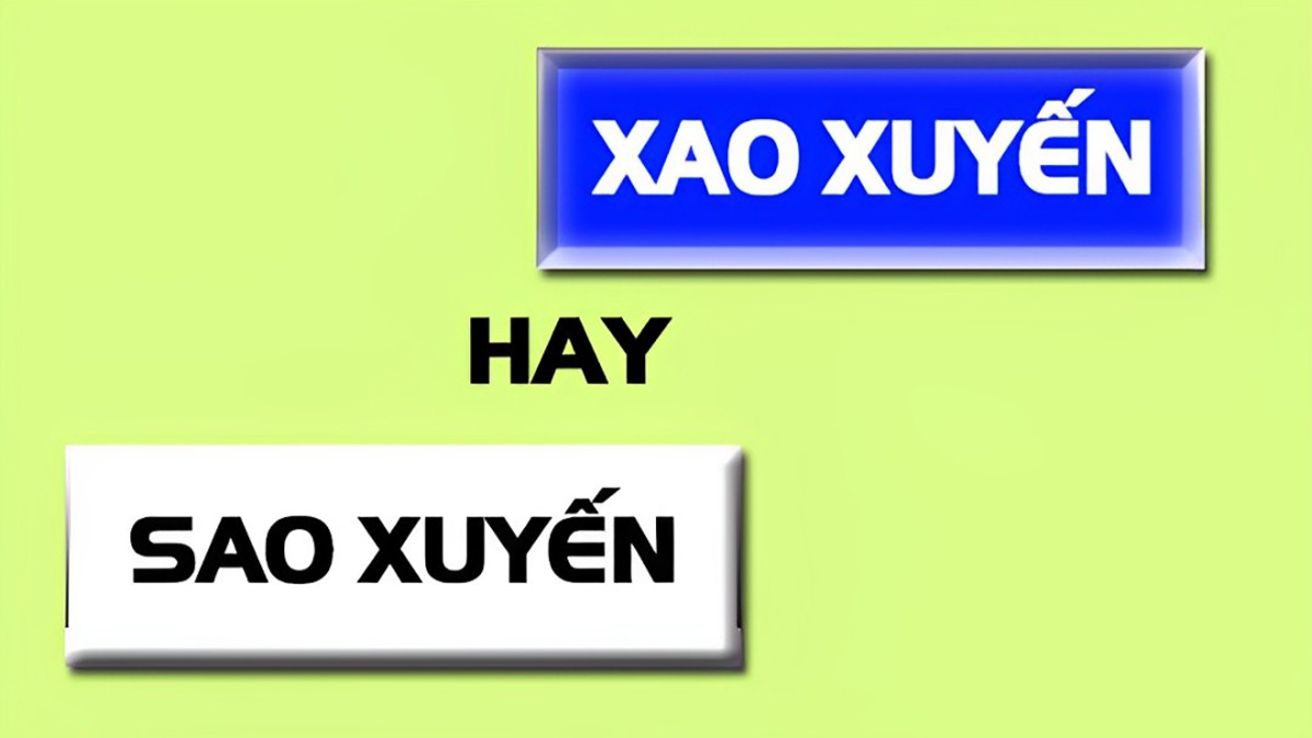 Xao xuyến hay sao xuyến mới đúng