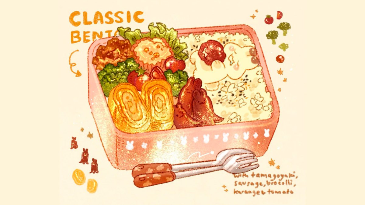 Hình nền đồ ăn cute vui nhộn