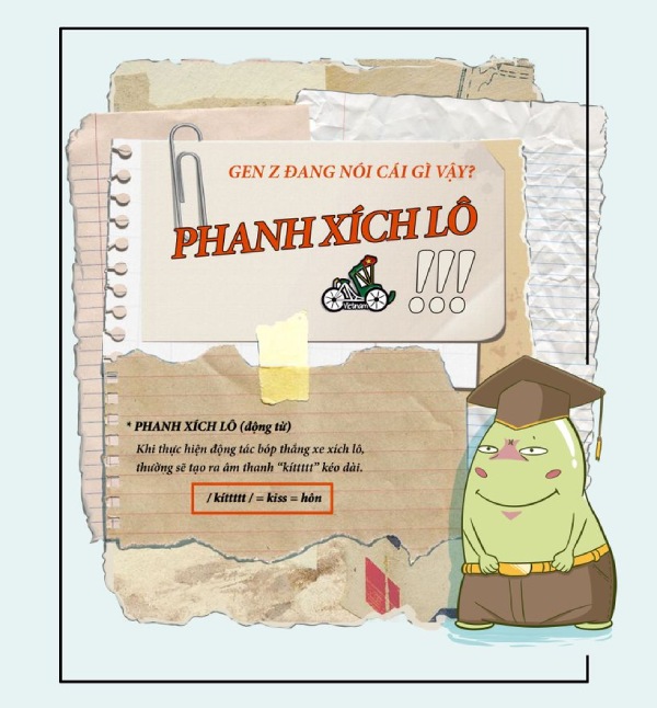 phanh xích lô có nghĩa là gì