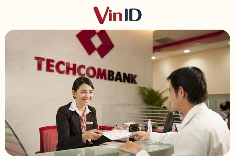 Quầy giao dịch của Techcombank