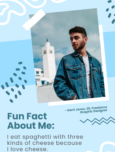 Mẫu Thông tin thú vị về tôi của Template.net