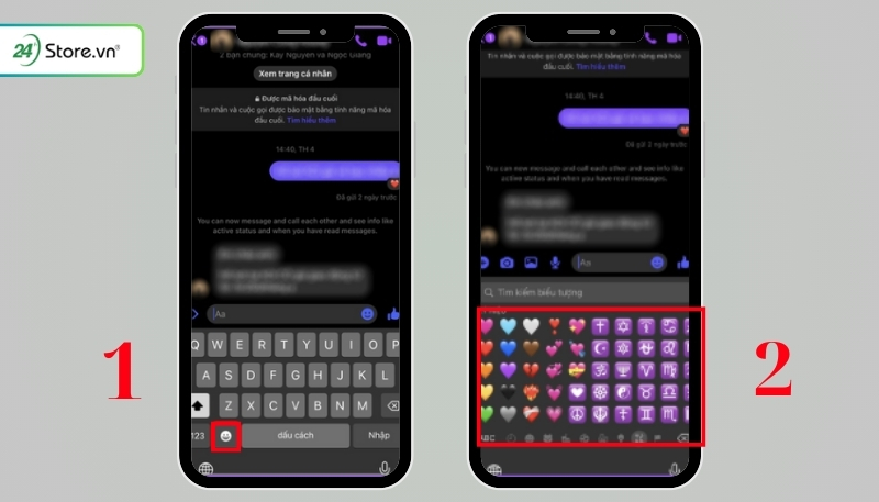 ý nghĩa các màu trái tim trong messenger