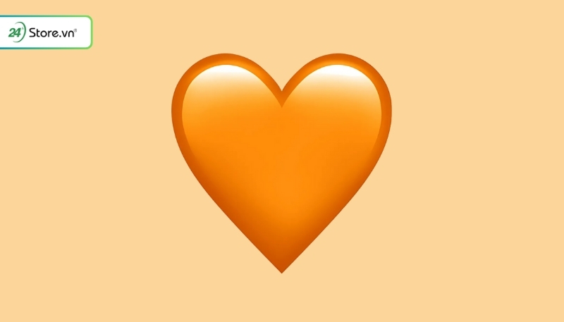 ý nghĩa trái tim màu cam