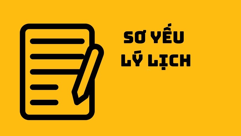 sơ yếu lý lịch học sinh sinh viên