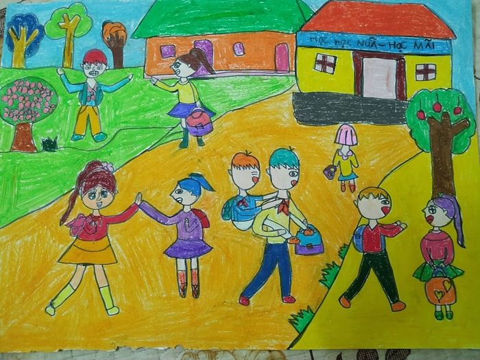 tranh ve mai truong 24