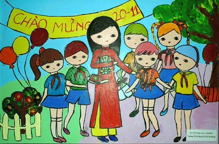 tranh ve mai truong 33