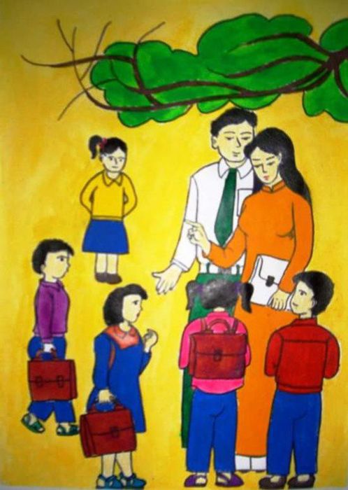 tranh ve mai truong 35