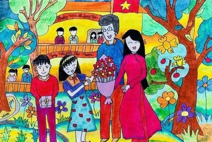 tranh ve mai truong 40