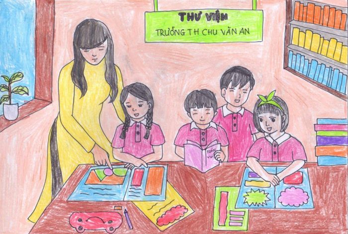 tranh ve mai truong 6