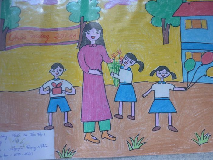 tranh ve mai truong 8