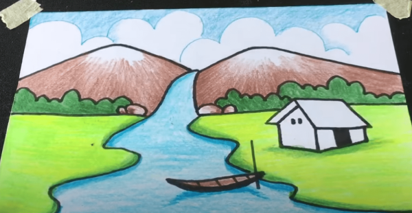 Tô màu dòng sông