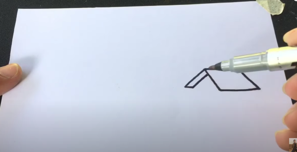 Vẽ mái nhà tiếp