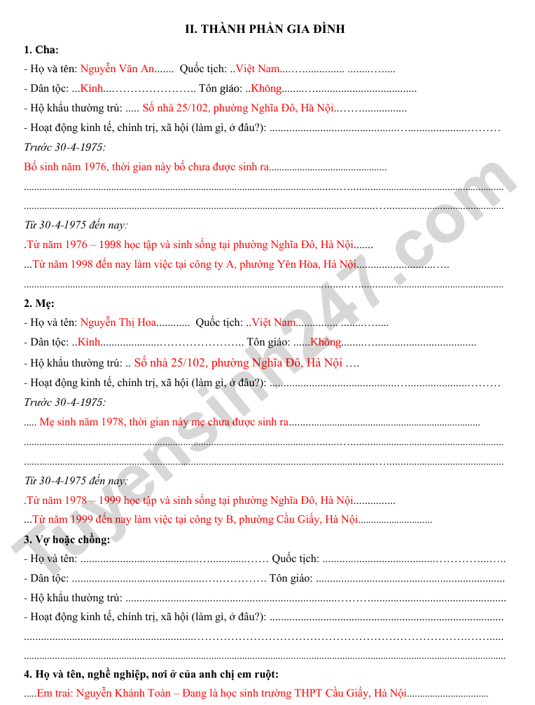 Huong dan dien so yeu ly lich hoc sinh, sinh vien 2025 - Chi tiet