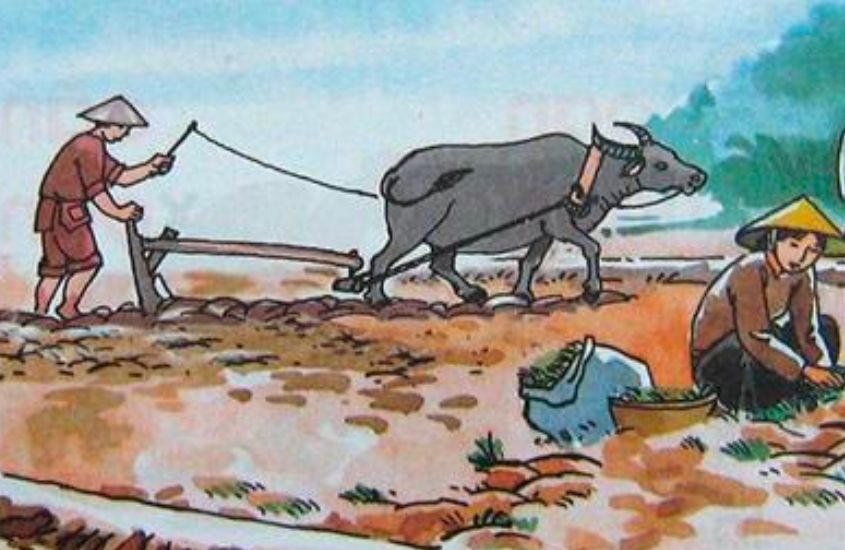 Bài thơ: Cày đồng đang buổi ban trưa