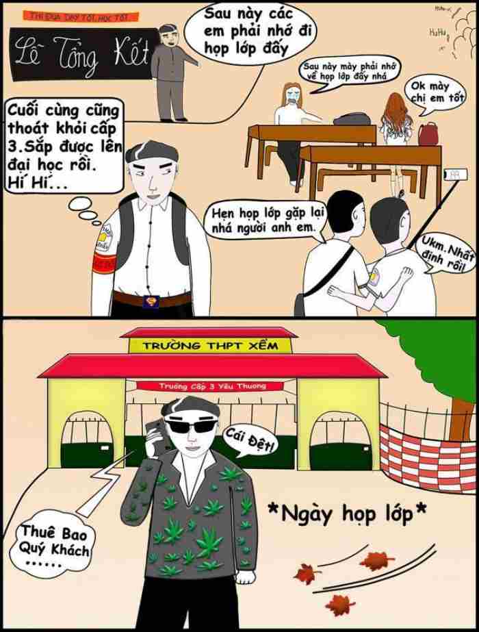 Hình ảnh hài hước trong ngày họp mặt