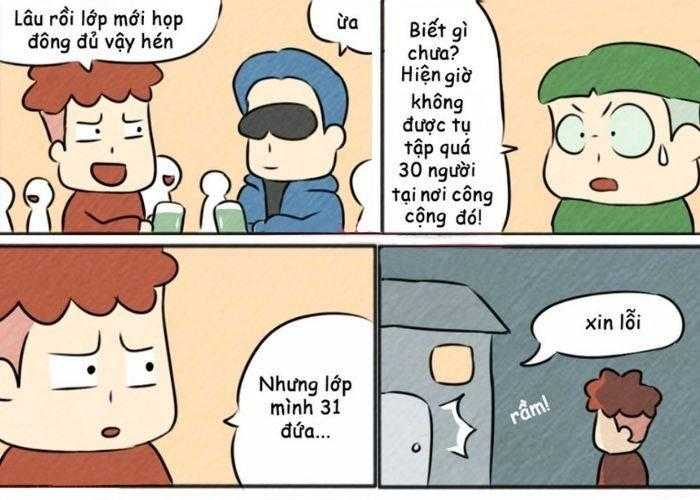 Hình ảnh họp lớp thời Covid