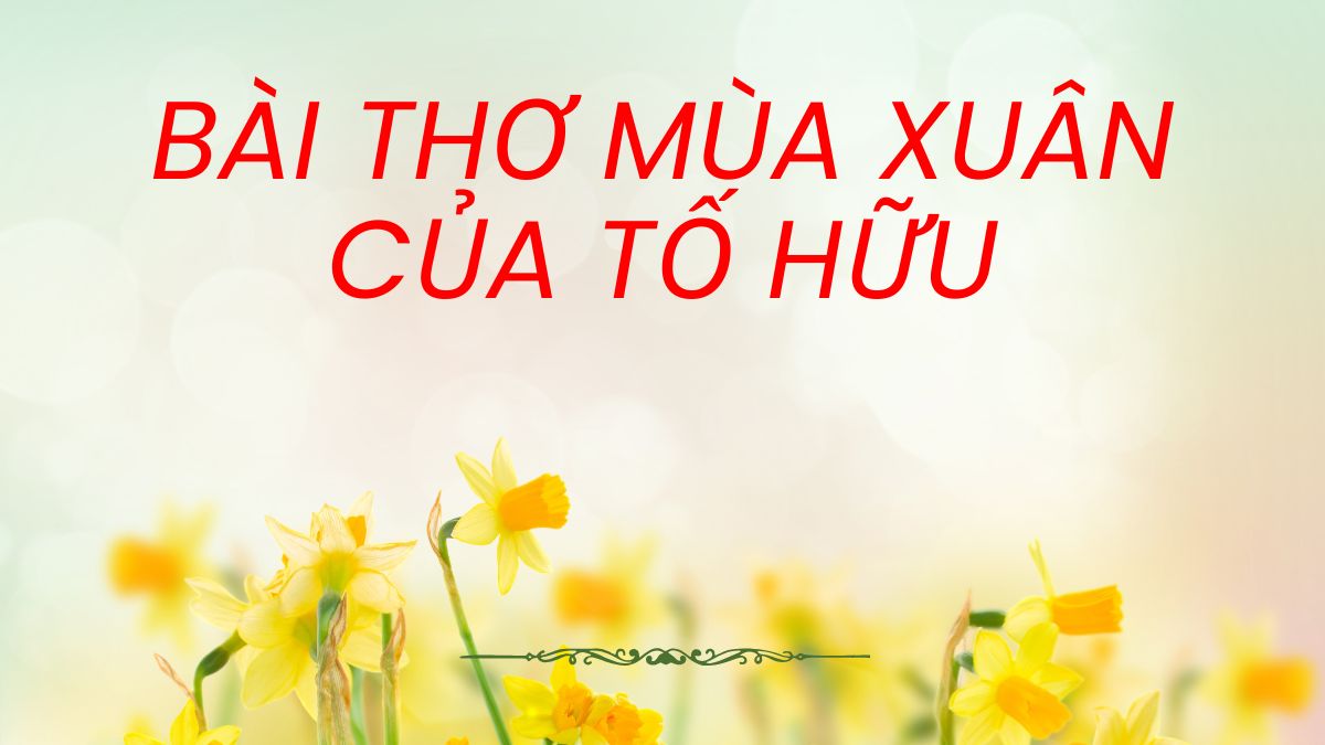 Các bài thơ về mùa xuân hay nhất của Tố Hữu