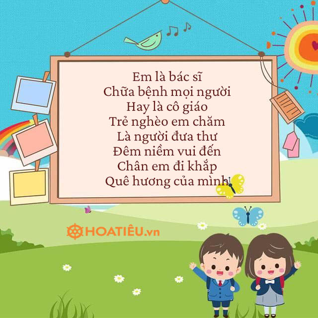 Thơ về nghề nghiệp cho bé