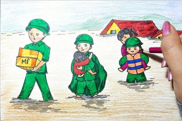 Tổng hợp 30+ tranh vẽ chú bộ đội đẹp nhất cho trẻ