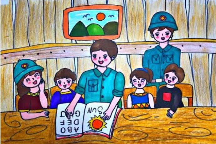 Tổng hợp 30+ tranh vẽ chú bộ đội đẹp nhất cho trẻ