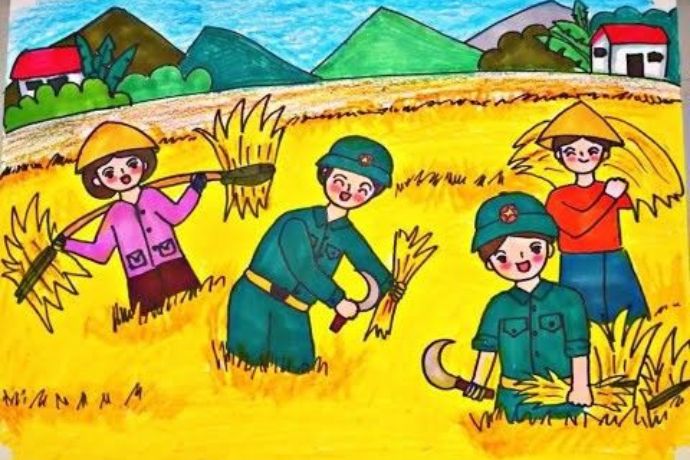 Tổng hợp 30+ tranh vẽ chú bộ đội đẹp nhất cho trẻ