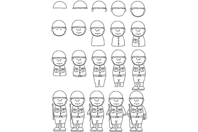 Tổng hợp 30+ tranh vẽ chú bộ đội đẹp nhất cho trẻ