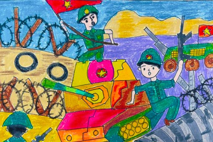 Tổng hợp 30+ tranh vẽ chú bộ đội đẹp nhất cho trẻ