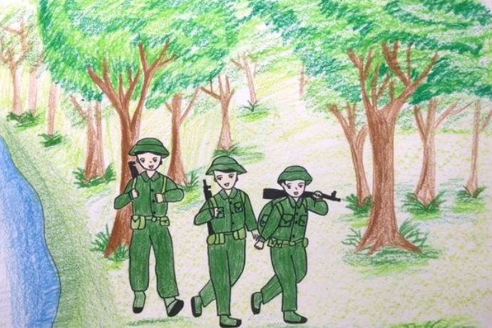 Tổng hợp 30+ tranh vẽ chú bộ đội đẹp nhất cho trẻ