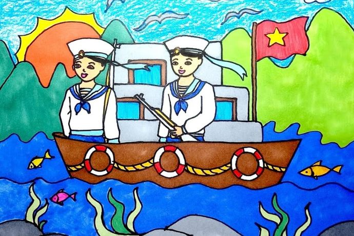 Tổng hợp 30+ tranh vẽ chú bộ đội đẹp nhất cho trẻ