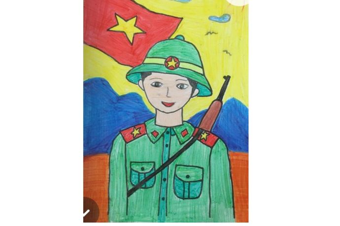 Tổng hợp 30+ tranh vẽ chú bộ đội đẹp nhất cho trẻ
