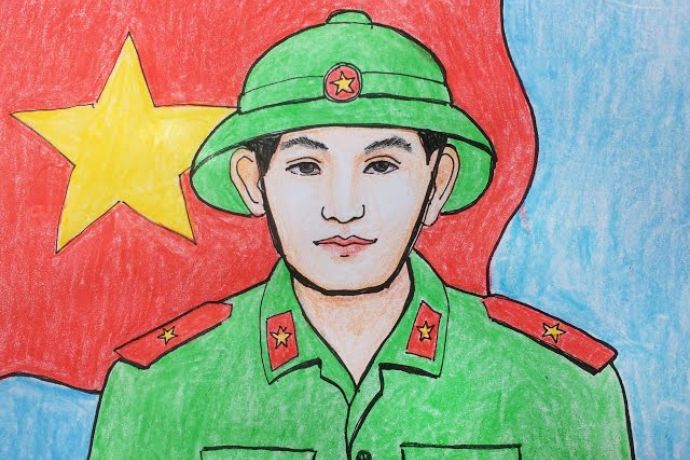 Tổng hợp 30+ tranh vẽ chú bộ đội đẹp nhất cho trẻ