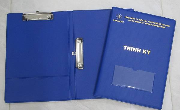 Bìa trình ký đơn A4 CB-D01 xanh giá rẻ chất lượng tốt tại Sơn Ca