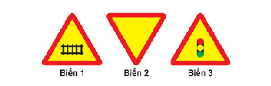 Biển nào báo hiệu nguy hiểm giao nhau với đường sắt?