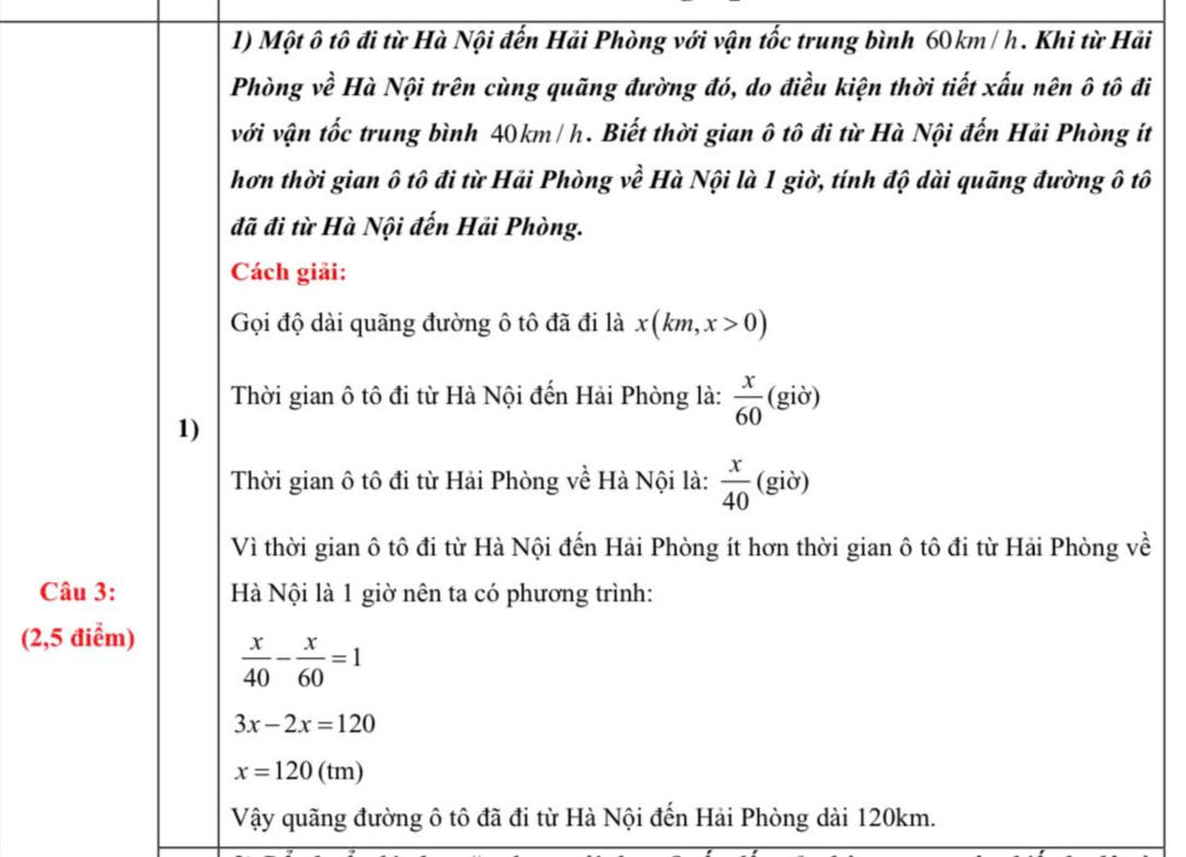 Đề thi, giải đề môn Toán vào lớp 10 ở Hà Nội năm 2025