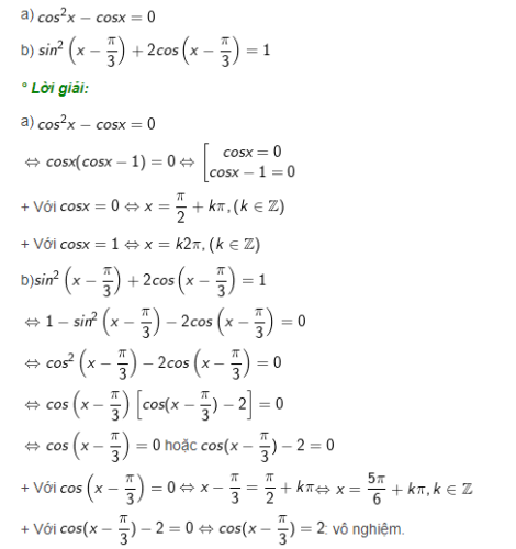 phương trình lượng giác cơ bản 11
