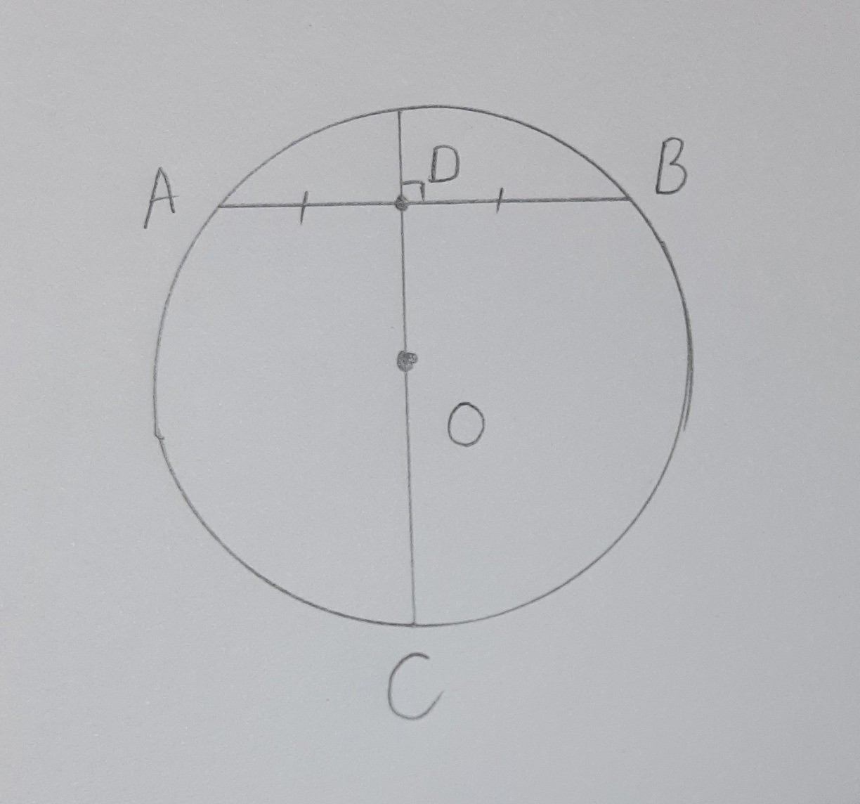 Chứng minh đường kính vuông góc với dây cung của đường tròn