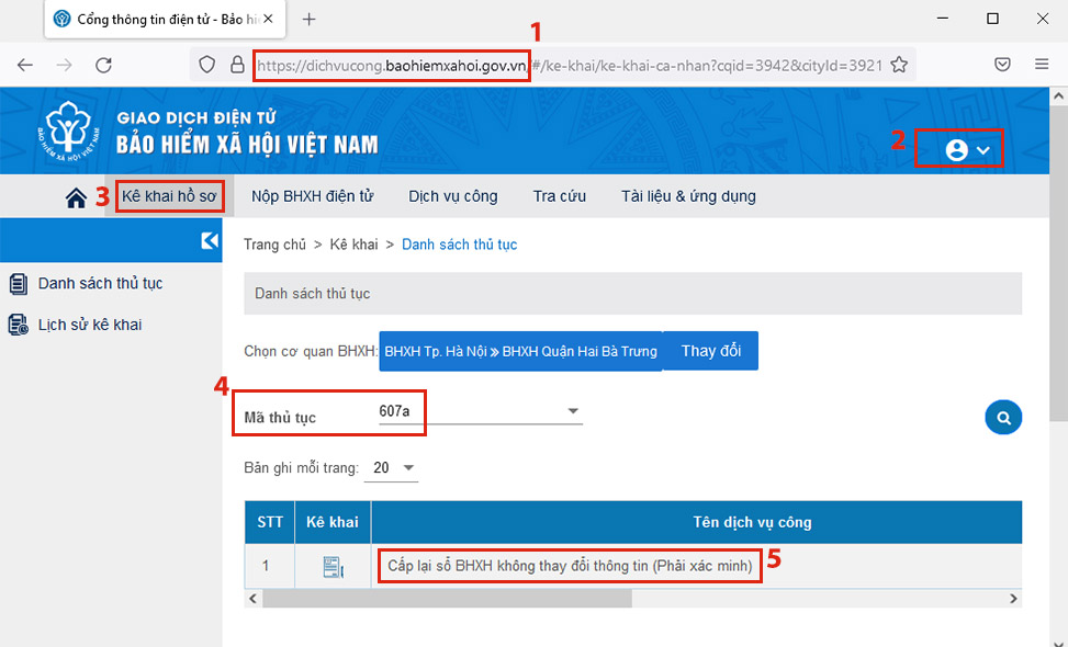 Xin cấp lại sổ bảo hiểm xã hội online trên cổng dịch vụ công