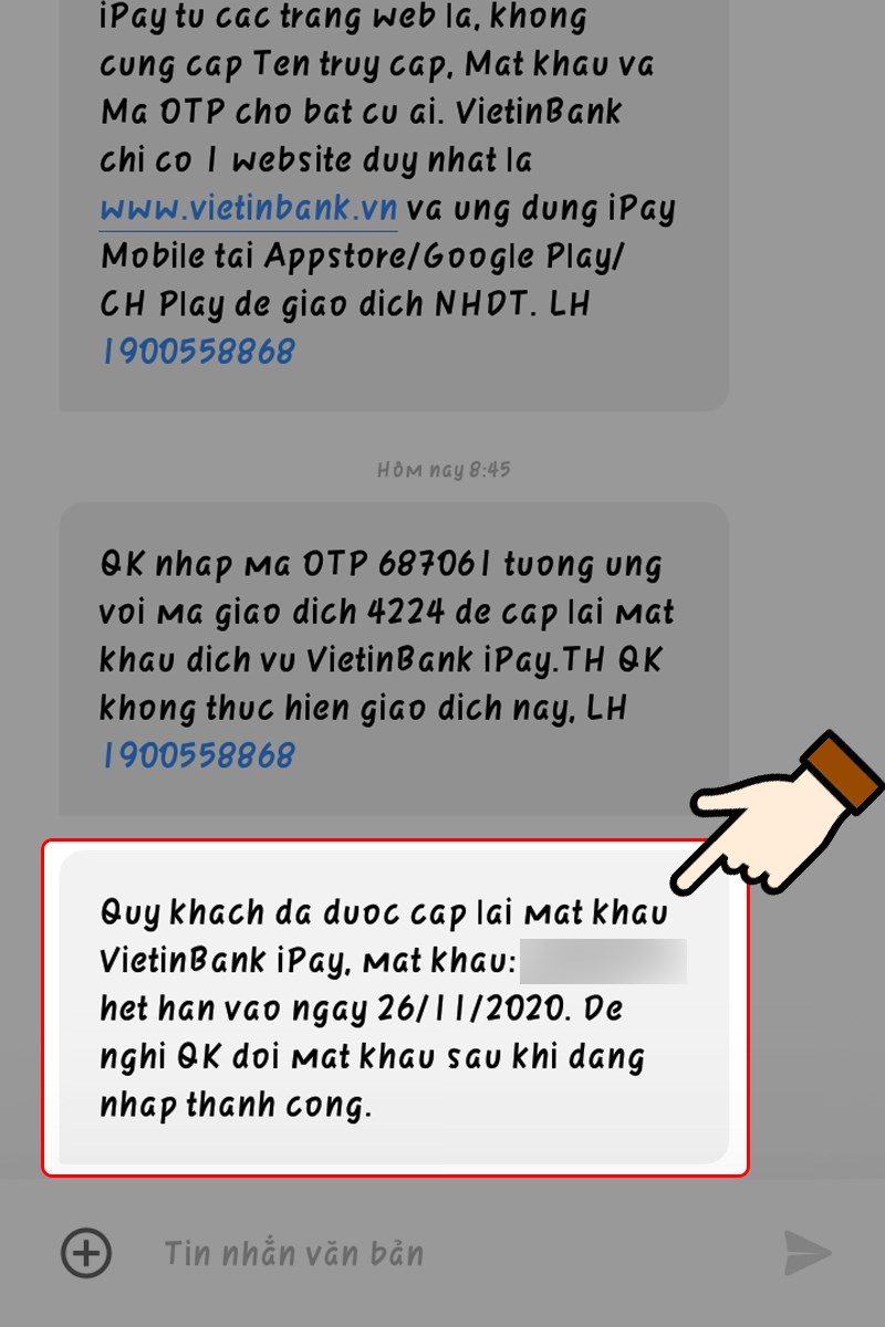 Mật khẩu đăng nhập mới