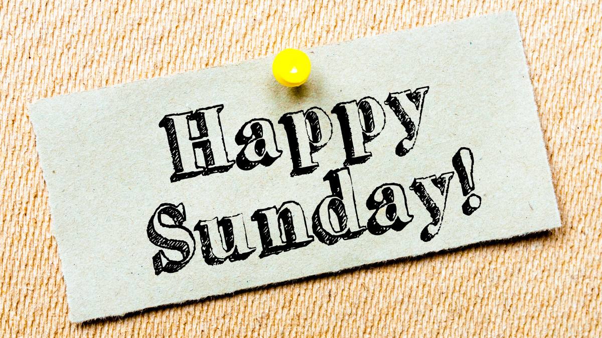 Chào ngày mới chủ nhật năng lượng, đầy niềm vui