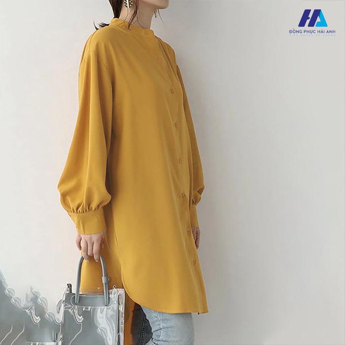 Tổng hợp các mẫu áo sơ mi dáng dài đẹp, thanh lịch cho nữ