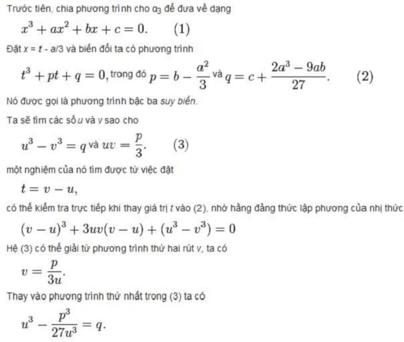 Tim an x tu gia tri u, v da tim duoc